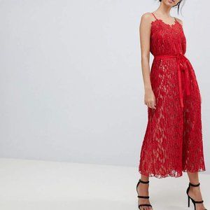 Little Mistress All Over Lace Midaxi Cami Dress